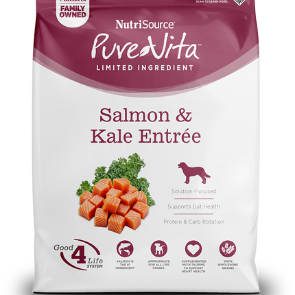 Pure Vita Salmon & Kale Dry Dog Food