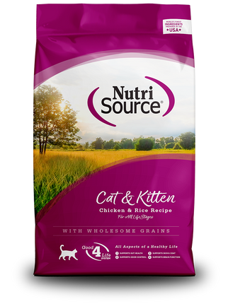 Nutrisource Cat & Kitten Chicken Rice 4lb