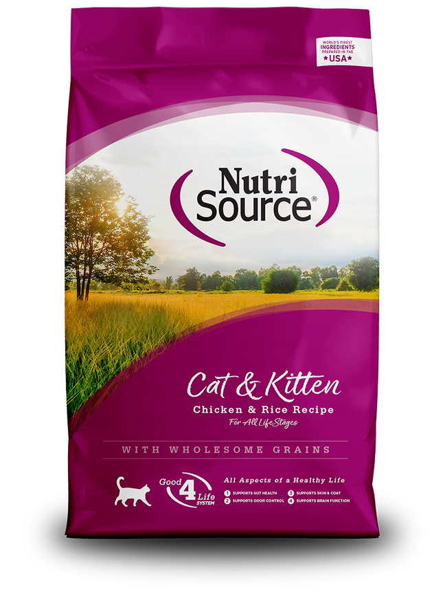 Nutrisource Cat & Kitten Chicken Rice 4lb