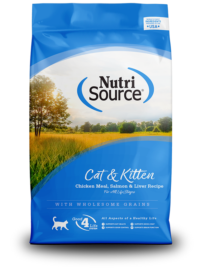 Nutrisource Cat & Kitten Chicken, Salmon & Liver 4lb