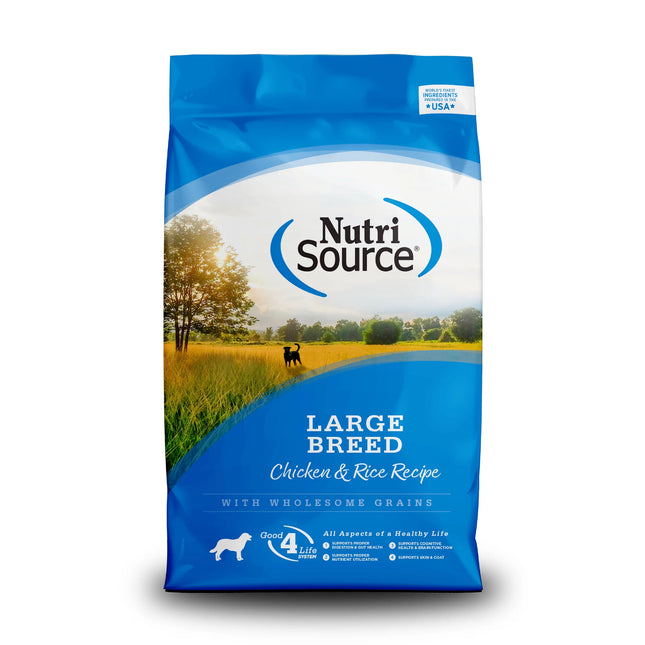 Nutri Source Large Breed Chicken and Rice 26lb