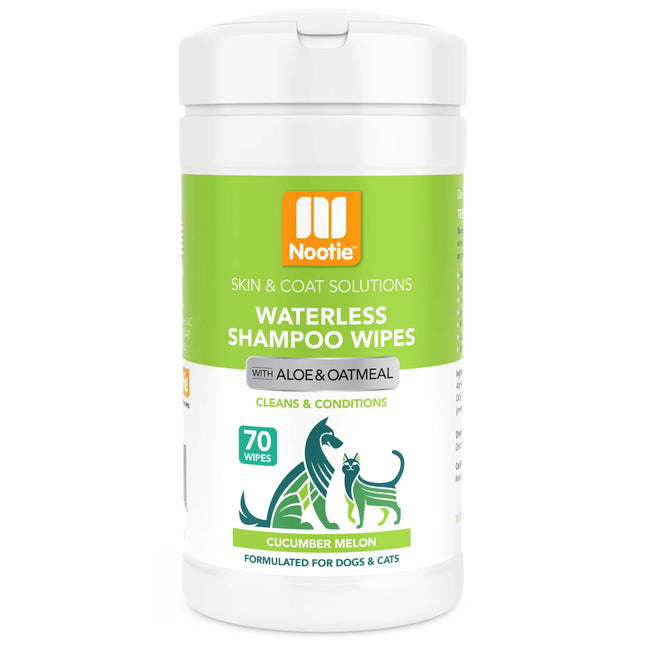 Nootie Waterless grooming wipes Cucumber Melon 70ct