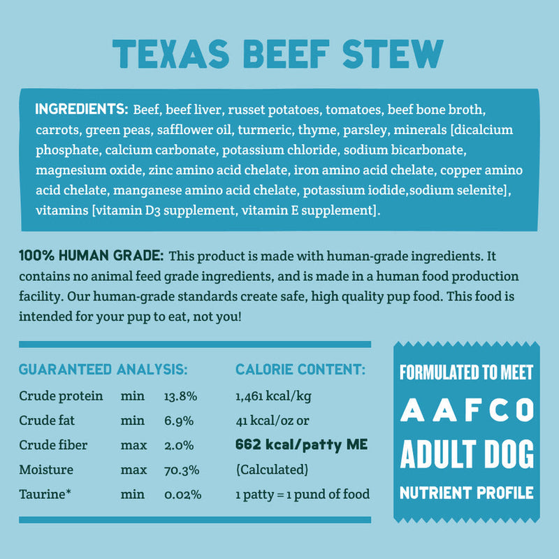 A Pup Above Texas Beef Stew