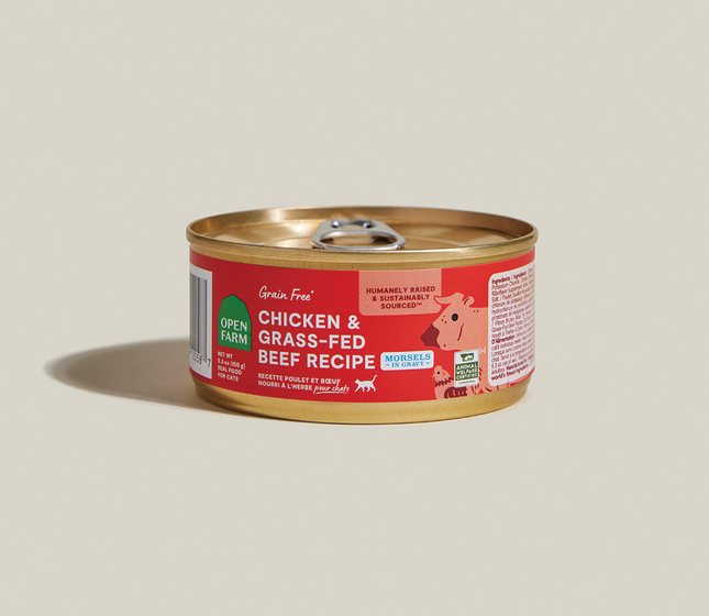 Open Farm - Chicken & Grass-Fed Beef Morsels in Gravy 5.3oz