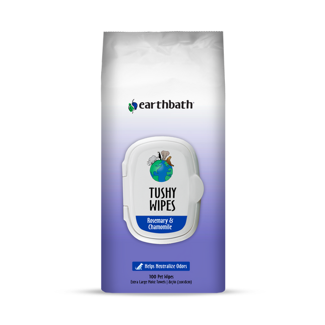 Earthbath Tushy Wipes Rosemary and Chamomile 100 Count