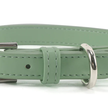 Pistachio Vegan Leather Collar - Pistachio