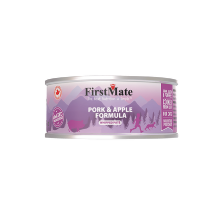 FirstMate - Limited Ingredient Pork & Apple Formula Wet Cat Food 3.2oz