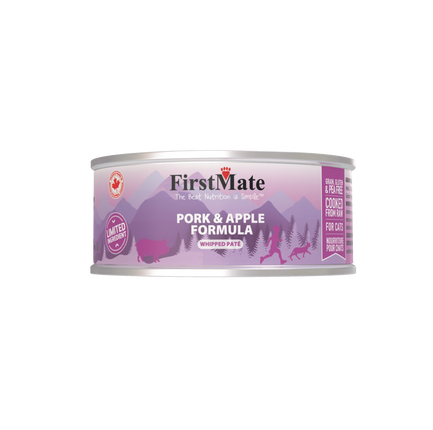 FirstMate - Limited Ingredient Pork & Apple Formula Wet Cat Food 3.2oz