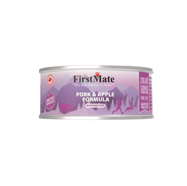 FirstMate - Limited Ingredient Pork & Apple Formula Wet Cat Food 3.2oz