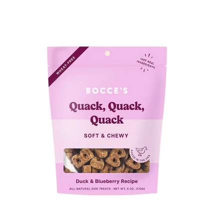 Bocce's Quack Quack Quack Training Bites - Duck & Blueberry Recipe 6oz