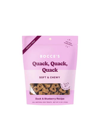 Bocce's Quack Quack Quack Training Bites - Duck & Blueberry Recipe 6oz