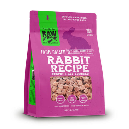 Raw Dynamic Dog Frozen Rabbit Formula