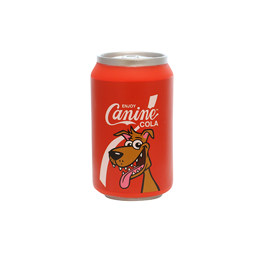VIP Silly Squeaker Soda Can Canine Cola dog toy