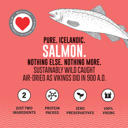 Icelandic Salmon Chips Mini Bites 3oz