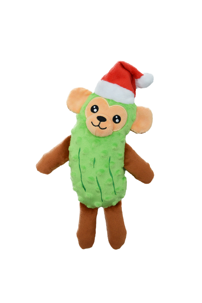 Fika's Freaky Friends - Santa Pickle Monkey Toy
