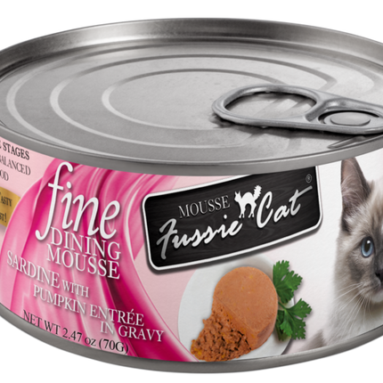 Fussie Cat Fine Dining Mousse Sardine with Pumpkin Entree