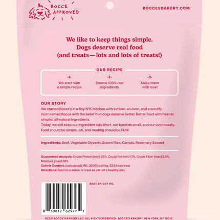 Bocce's Jerky Sticks - Beef & Carrot Recipe 4oz