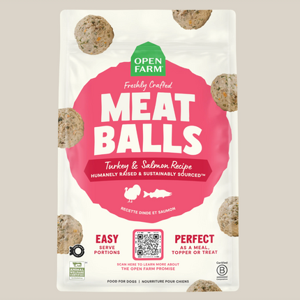 Open Farm Dog MeatBalls Turkey & Salmon
