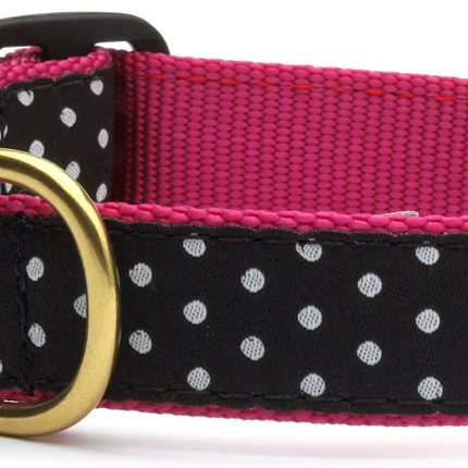 UpCountry Black and White Dot Dog Collar