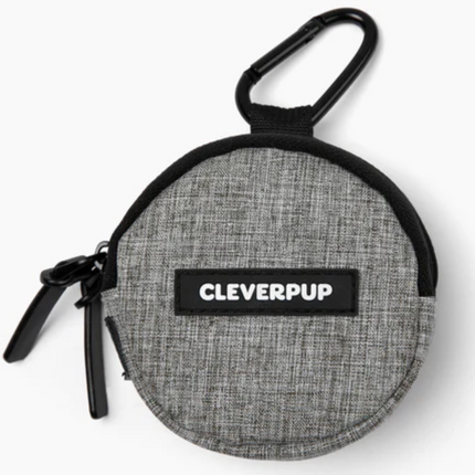 Clever Pup Snackpack Double Insulated Dog Treat Pouch - Heather Grey