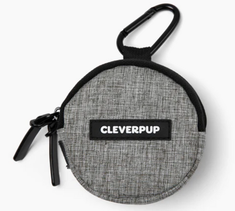 Clever Pup Snackpack Double Insulated Dog Treat Pouch - Heather Grey