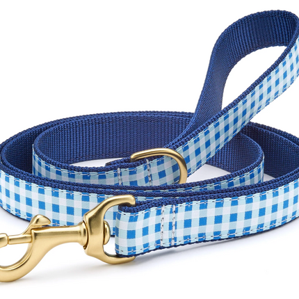 UpCountry Blue Gingham Dog Leash