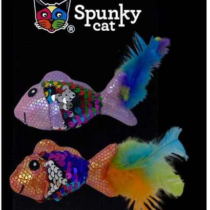 Spunky Cat Sparkle Fish 2 Pack