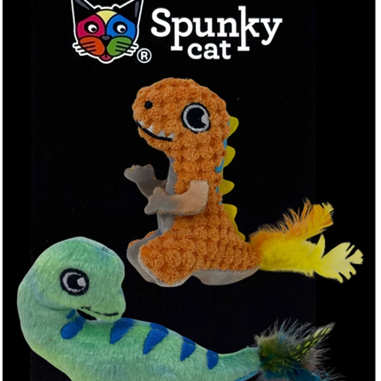 Spunky Cat Dino 2 Pack