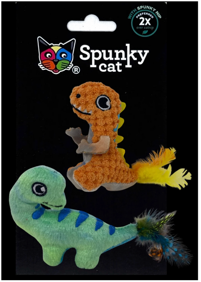 Spunky Cat Dino 2 Pack