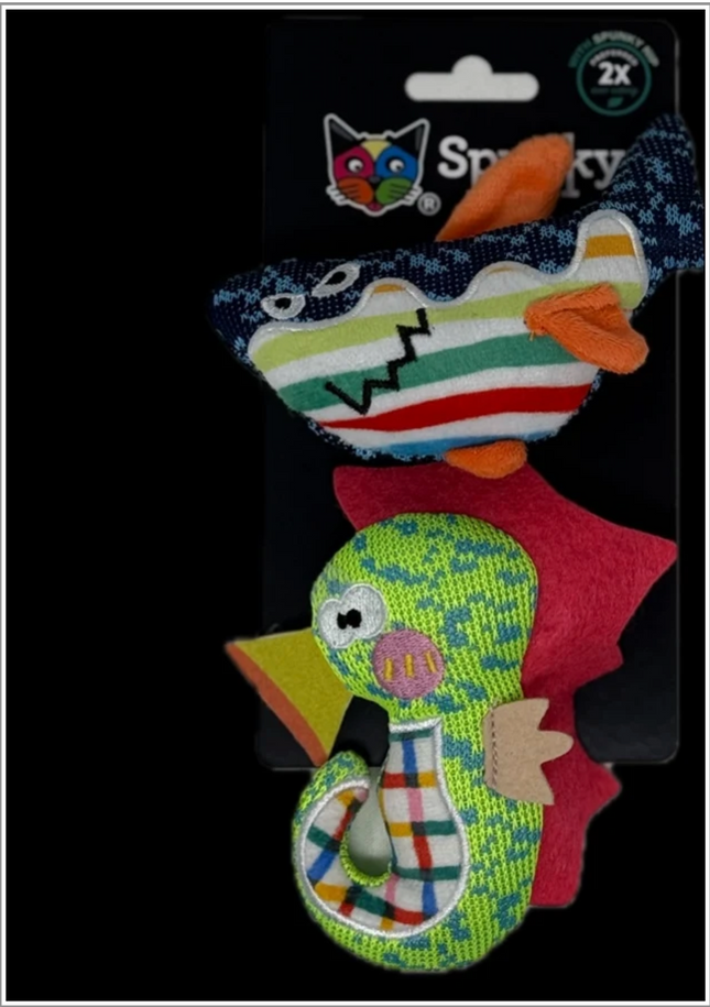 Spunky Cat Fun Fabrics Shark & Seahorse