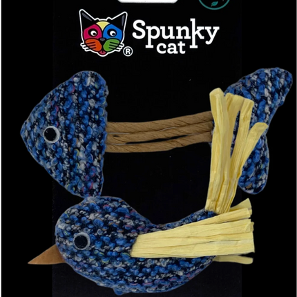 Spunky Cat Textured Fish & Bird