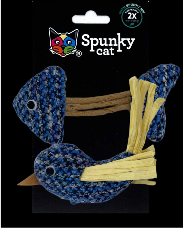 Spunky Cat Textured Fish & Bird