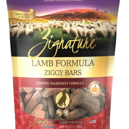 Zignature Lamb Recipe Ziggy Bars 12oz