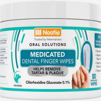 Nootie Dental Finger Wipes 80ct