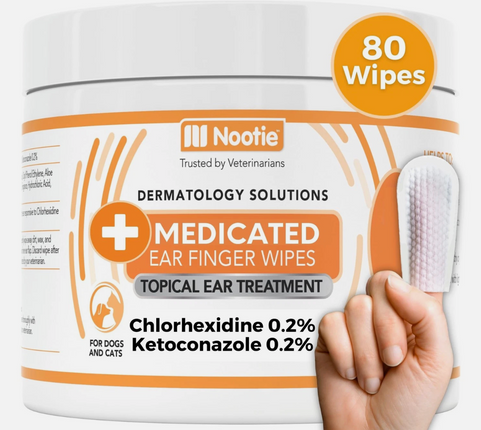 Nootie Ear Finger Wipes 80ct
