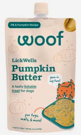 Woof LickWells Pumpkin Butter 12oz