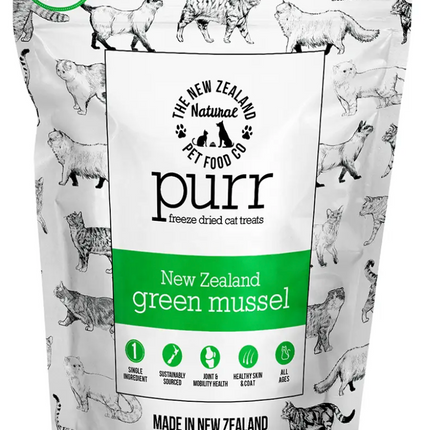 NZ Purr - Freeze Dried Green Mussel Cat Treats 1.76oz