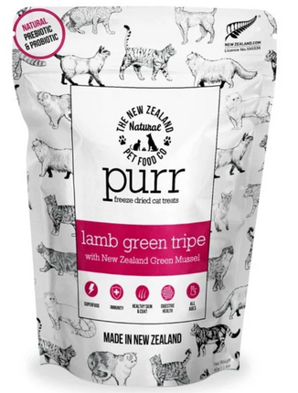 NZ Purr - Freeze Dried Lamb Green Tripe With Green Mussel Cat Treats 1.4oz