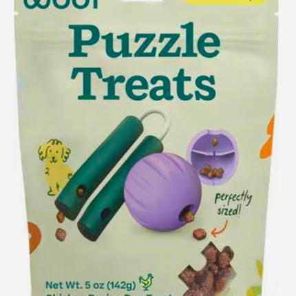 Woof Nomchucks Puzzle Treats 12oz - Chicken