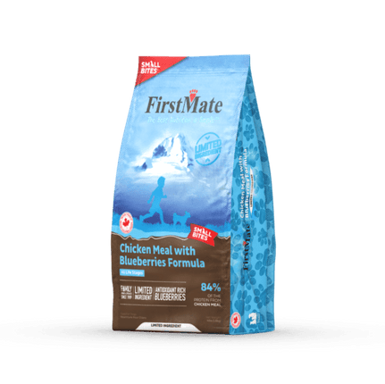 FirstMate - Limited Ingredient Chicken Meal with Blueberries Formula Small Bites Dry Dog Food 4lb