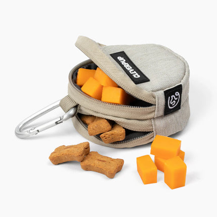 Clever Pup Snackpack Double Insulated Dog Treat Pouch - Sand