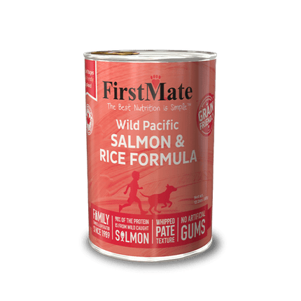FirstMate - Limited Ingredient Wild Pacific Salmon and Rice Wet Dog Food 12.2oz