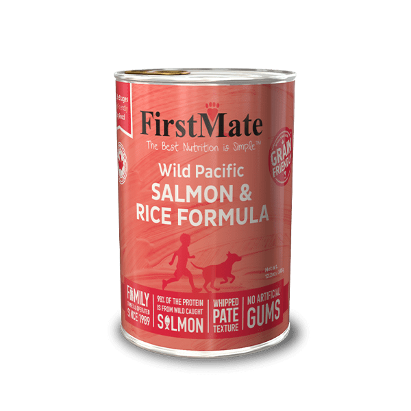 FirstMate - Limited Ingredient Wild Pacific Salmon and Rice Wet Dog Food 12.2oz