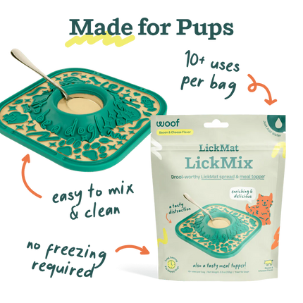 Woof Pupsicle DIY Lickmix for Lickipad Bacon & Cheese 5.5oz