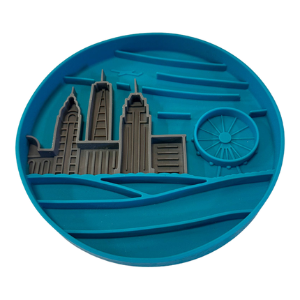 Messy Mutts Interactive Lick Bowl Slow Feeder - City