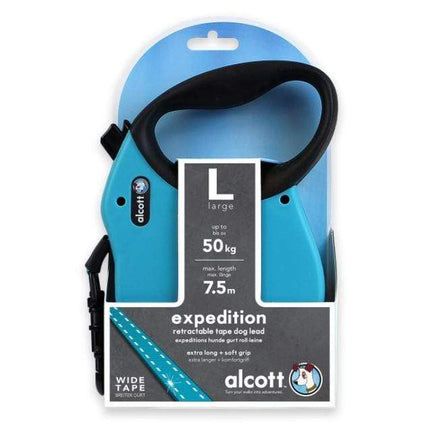 Alcott Adventure Retractable Leash in Blue