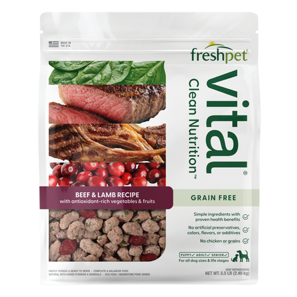 FreshPet Vital Beef and Lamb Complete Meals 5.5lb
