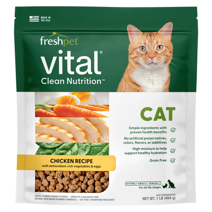 FreshPet Cat Vital Complete Meals Chicken Recipe