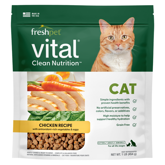 FreshPet Cat Vital Complete Meals Chicken Recipe