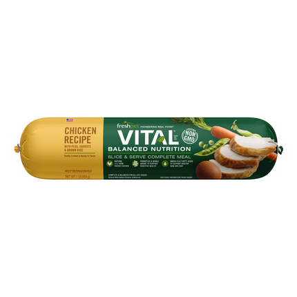 FreshPet Vital Chicken Recipe with Peas, Carrots & Brown Rice